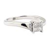 Image 1 : 0.30 ctw Diamond Ring - 10KT White Gold