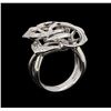 Image 4 : 14KT White Gold 0.40 ctw Diamond Ring