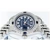 Image 4 : Rolex Ladies Stainless Steel Quickset Blue Diamond Lugs Datejust Wristwatch