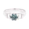 Image 2 : 0.58 ctw Diamond Ring - 18KT White Gold