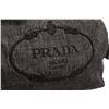 Image 3 : Prada Dark Gray Denim Canvas Embroidered Shoulder Bag