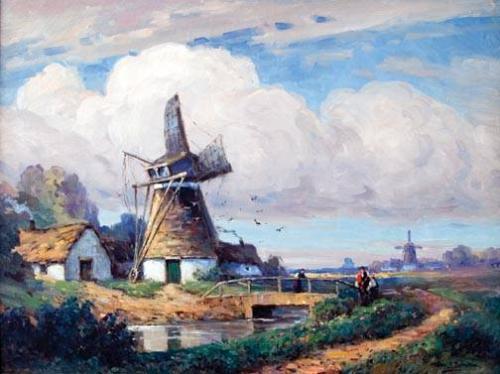 George F. Schultz - Oil on Canvas