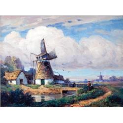 George F. Schultz - Oil on Canvas 