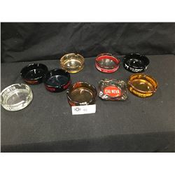 Lot of 9 Vintage Ashtrays From Las Vegas, Reno, Tahoe Etc