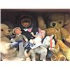 Image 1 : Lot of 7 Vintage/Antique Stuffed Bears and Others