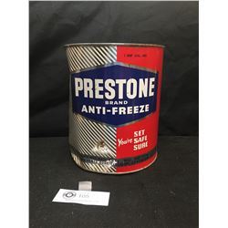 Vintage Presto Brand Antifreeze Tin. 1 Imperial Gallon