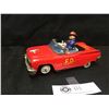 Image 1 : Vintage Made in Japan Tin Toy Bump and Go Fire Department Chief in Working order, Nice Look