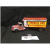 Image 2 : A Vintage Tootsie Toy Truck with a Wyandotte Trailer Produce Van. Refridgerated Cargo Coast to Coast