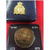 Image 2 : 1973 Canadian Silver Dollar . RCMP in Blue Case From The Royal Canadian Mint