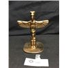 Image 2 : Vintage SS Princess Mary Brass Totem Pole. 3.5 lbs 6 "Tall