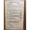 Image 2 : 1920 Eaton Company Bulletin In a Nice Frame