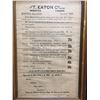 Image 2 : 1920 Eaton Company Bulletin In a Nice Frame