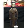 Image 1 : Vintage Folk Art Monk. 17" Tall 6.5" w