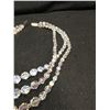 Image 2 : Superb Triple Strand Vintage 1950's Austrian Crystal Necklace