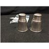 Image 1 : A Pair of Sterling Silver Salt and Pepper Shakers. Hallmarked