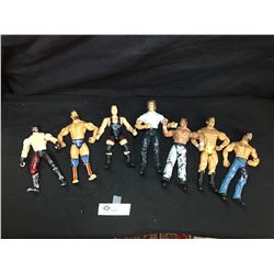 Lot of 7  Tall Wrestling Figures