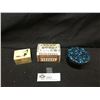 Image 1 : Vintage Paua Shell Box Stone box, a Stone Box and an Inlaid Wood Box.