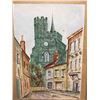 Image 2 : Vintage Signed Watercolor. England in 1920's Folkstone Watercolor