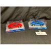 Image 1 : Jet Machines Diecast Action Vehicles A Red and a Blue Ferrari Dino. Still in Original Packaging. 1:4