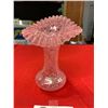 Image 2 : Victorian Pink Spatter Glass Pulpit Vase 7" H