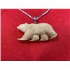 Image 2 : Sterling Silver Necklace with Nicely Carved Bear Pendant