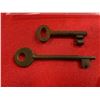 Image 2 : A Pair of Antique Railroad Skeleton Keys