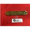 Image 1 : Brass Name/ Doorplate off of a Ship " Captain"