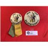 Image 1 : 1858-1958 BC Centennial Pins. 1 With Ribbons