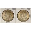 Image 1 : Lot of (2) 1889 $1 Morgan Silver Dollar Coins