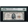1929 $5 Evansville National Bank Note PMG 66EPQ