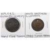 Image 1 : Lot of (2) Hard Times Tokens
