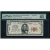 1929 $5 Spartanburg National Bank Note PMG 65EPQ