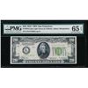Image 1 : 1934 $20 San Francisco Federal Reserve Note PMG 65EPQ