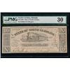 Image 1 : 1862 $10 North Carolina Obsolete Note PMG 30