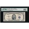 Image 1 : 1953A $5 Silver Certificate STAR Note PMG 64EPQ