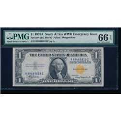 1935A $1 North Africa Silver Certificate PMG 66EPQ