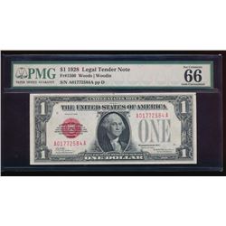 1928 $1 Legal Tender Note PMG 66