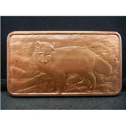 One Troy Ounce .999 Fine Copper North American Wild Life Series Bar