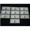 Image 1 : (10) 1935 One Dollar Silver Certificates