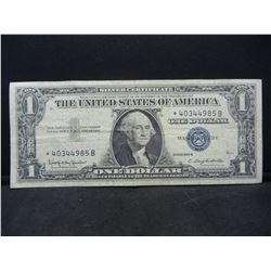 1957 B Star Note One Dollar Silver Certificate