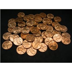 1973 P BU Lincoln Cent Roll 50 Coins