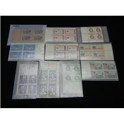 (10)  Unused Plate Blocks US Stamps