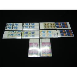 (10)  Unused Plate Blocks US Stamps