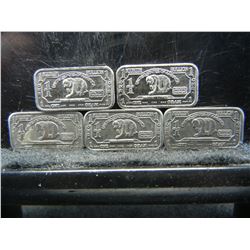 (5)One Gram Niobium Bullion Bars