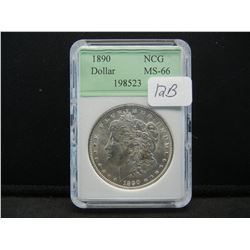 1890 NCG MS66 Morgan Dollar