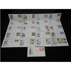 (20) 1971 First Day of Issue Stamped Envelopes