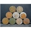 Image 1 : (9) Indian Cents, 1882-1906