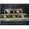 Image 2 : Clad (5) One Gram 100  Mills .999 Fine Gold Clad
