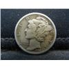 Image 1 : 1924 Full Vertical Lines  Mercury Dime