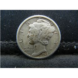 1928 Great Detail Mercury Dime